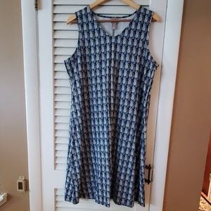 Chicos Blue Pineapple Dress